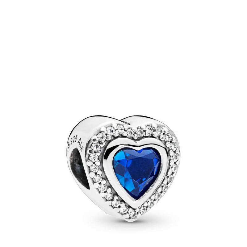 Talismane Pandora Sparkling Love Argint/Albastri (dLoIA23c)